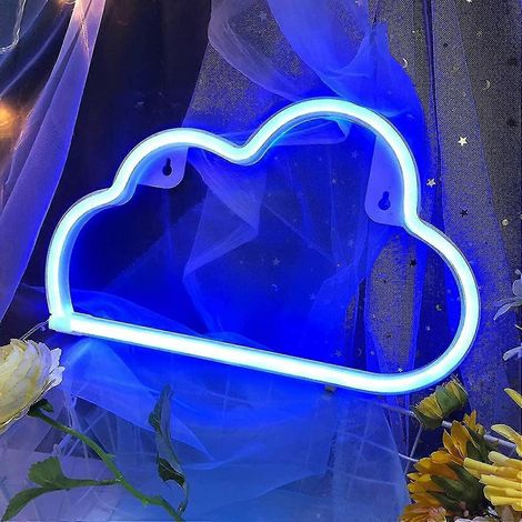 Enseignes lumineuses néon pour décoration murale, enseignes LED USB ou à piles pour chambre, enseignes lumineuses néon décoratives pour Noël, anniversaire, salon (1/4)