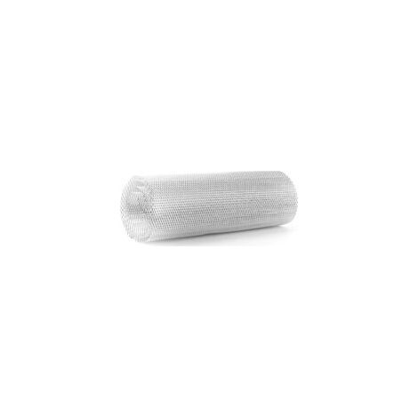 Adatto per griglia a rete universale Lntyq, griglia automobilistica in lega di alluminio 3x6mm, griglia paraurti a diamante universale, argento.