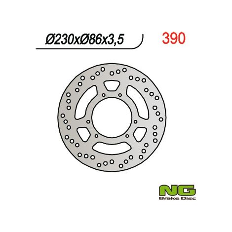 Disco de freno delantero Yamaha DT 125R '88-'05, TT 350/600, YZ 250/125