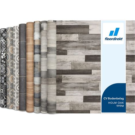 Rouleaux, Dalles et lames PVC 100 x 500 cm Épaisseur de 2,7 mm Revetement Idéal pour les passages intensifs Holm Oak 999m (1/5)