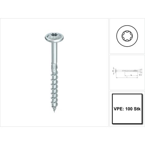 HECO-TOPIX-plus 6,0 x 160, Tellerkopf, T-Drive, TG, A3K 100 Stk (1/5)