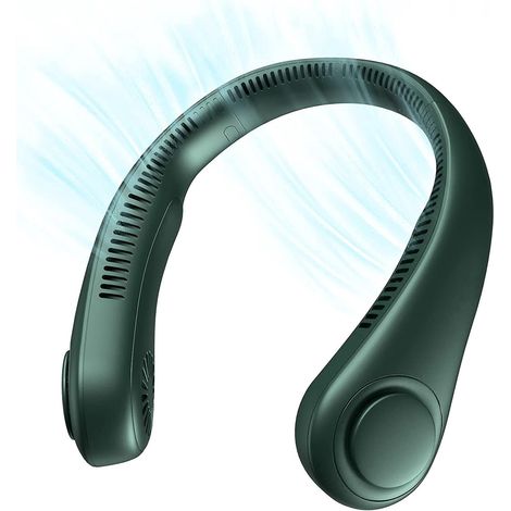 ventilateur De Cou Portable, Ventilateur Mains Libres Sans Pale, Ventilateur Personnel Portable Fonctionnant Avec Une Batterie De 1200 Mah, Ventil (1/5)