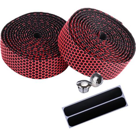 1 par de correas para manillar de bicicleta, Correas de silicona antideslizantes, Correas de EVA con absorción de impactos para mayor comodidad (1/5)