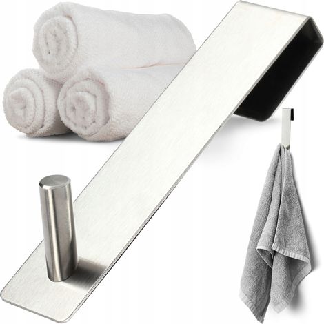 KADAX Türhaken, Türgarderobe, Edelstahl, Türkleiderhaken, silber, 1 Stück, Unikat