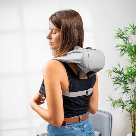Masajeador cervical y de espalda 6d - innovagoods - recargable - 3 velocidades - 3 modos - calor (1/5)