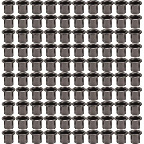 Metallösen, Nieten, 100 Stück, 4 mm Rundloch, Innenausstattung, inklusive Unterlegscheiben, Gürteltasche, Ladetasche (6 mm) (1/4)
