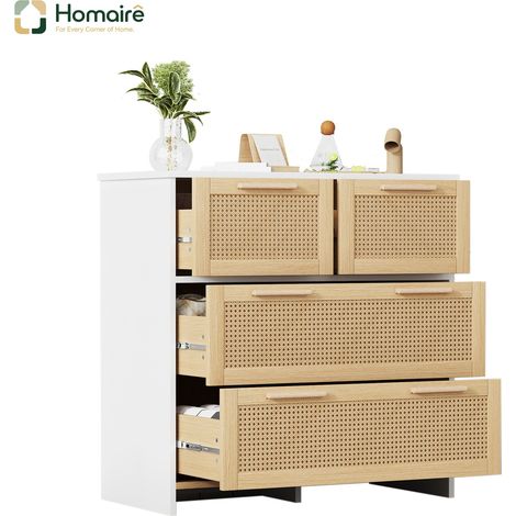Flur- Garderobenschrank weiß aus MDF 80 x 80 x 38 cm HOMAIRE (1/5)