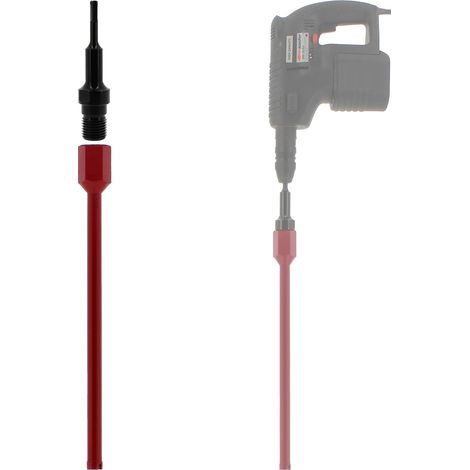 Diamantbohrkrone Ø 22 mm mit Adapter für Bohrmaschine und SDS-plus-Bohrhammer