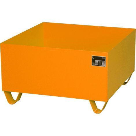 Bauer Südlohn Bac de récupération 2000, peint, orange jaune