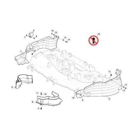 CARTER MOTEUR PLAT DROIT MTRHE118 SD (EXT MOA) ORIGINE STIGA - 325060189/1