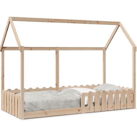Maison Exclusive - Giroletto Casetta per Bambini 90x200 cm Legno Massello di Pino (1/5)