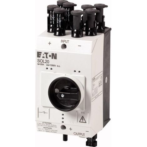 Inter-sectionneur DC 20A 4 Strings MC4 000120916 EATON SOL20/4MC4