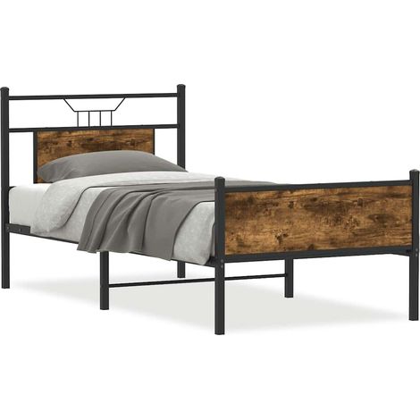 Maison Exclusive - Estructura cama sin colchón madera roble ahuma (1/5)
