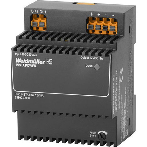Weidmüller 2580240000 Schaltnetzgerät 12 V/DC 5 A 60 W Inhalt 1 St.
