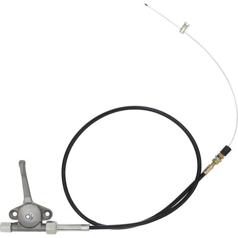 Manette d'accélérateur manuel pour motobineuse tondeuse motoculteur tracteur débroussailleuse moissonneuse levier distributeur hydraulique cable de commande moteur bateau (Longueur du fil 0.8m) (1/5)