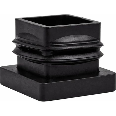 Bouchon rectangulaire 25x25x1/2 noir