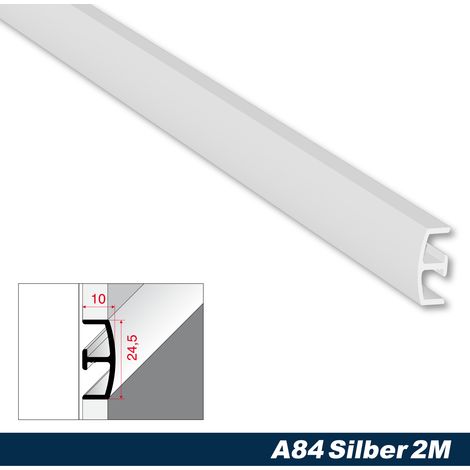 Hexim – Rails pour tuiles en aluminium anodisé – Résistants à la corrosion – Protection des bords 2000x25x10mm – Installation facile