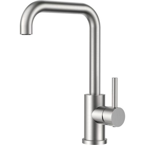 Robinet Cuisine, Mitigeur Cuisine Pivotant à 360, Acier Inoxydable, Forme en L Monolevier pour 1 Trou (1/2)