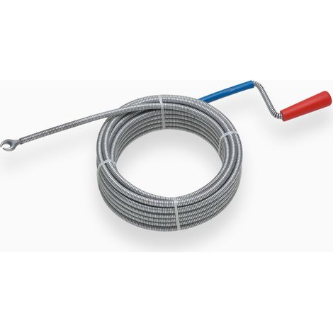 Meister Rohrreinigungswelle 10 m Ø 9 mm flexible Abflussspirale mit Kralle für Rohrreinigung