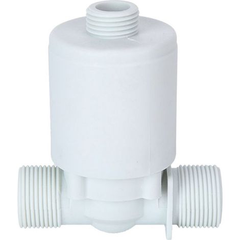 Vanne à flotteur 3/4" pour régulation automatique niveau eau, réservoir, cuve, alimentation latérale, eau claire. (1/5)
