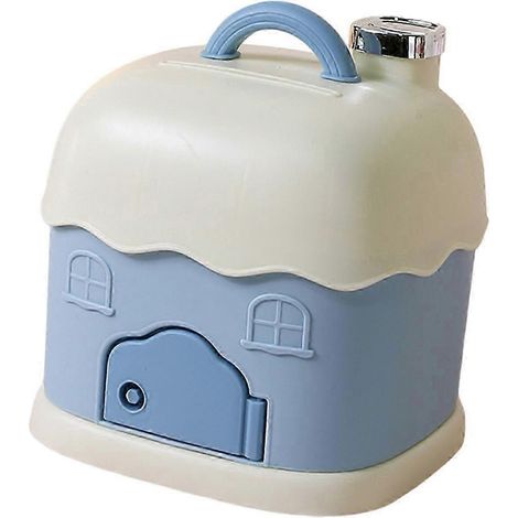 Kinder-Spardose mit Schloss, Tragegriff und zwei Sparfächern – ideales Geburtstagsgeschenk für Jungen und Mädchen, perfekt für Thanksgiving.-Blue (1/5)