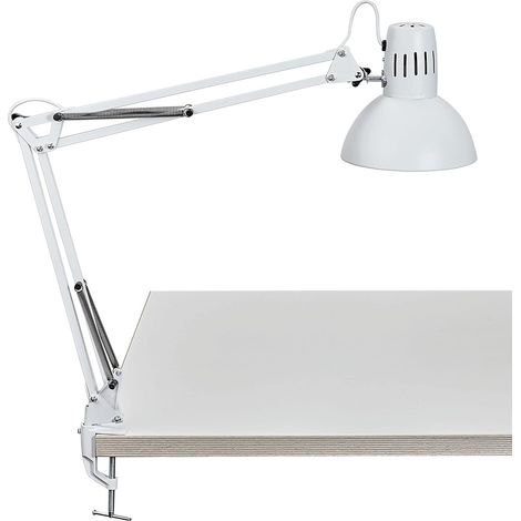 Lot de 2 Lampe à pince Métal Bras flexible Interrupteur câble Bureau Atelier Salon (1/5)