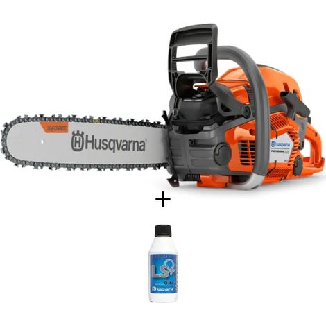 Husqvarna – Tronçonneuse thermique 50cc 2,7kW – Longueur de guide 45cm – Vitesse de chaîne 19,1m/s – Moteur X-Torq® pour faible consommation (1/5)