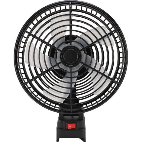 8-inch 20W 3500 RPM cordless construction fan with dual USB output and Li-ion battery (1/5)