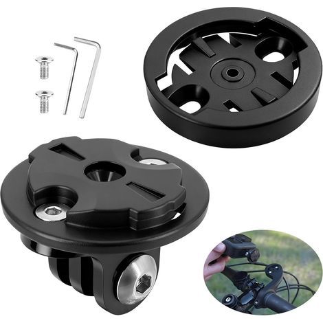 GoPro Fahrradcomputerhalterung - Universeller Kombiadapter für GoPro - Kompatibel mit Garmin Edge - Kamerahalterung - Lochabstand: 22 mm (Stecker + Buchse) (1/5)