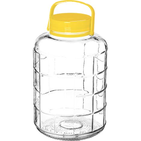 Tarro KADAX Tarro de cristal de 5 litros para encurtir pepinos, conservas, tinturas, grande (1/5)