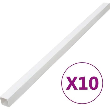 Goulotte de câbles, matériau PVC, dimensions 60 mm x 40 mm, longueur 10 m, montage en surface, compatibilité avec la gestion des câbles (1/5)