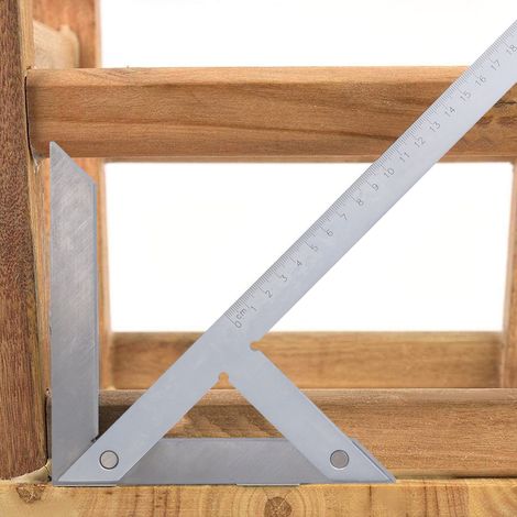 Präzisionswinkelmesser 250 x 160 mm, Winkellineal, Winkelmesser, Mittelpunktsmarkierer (1/5)