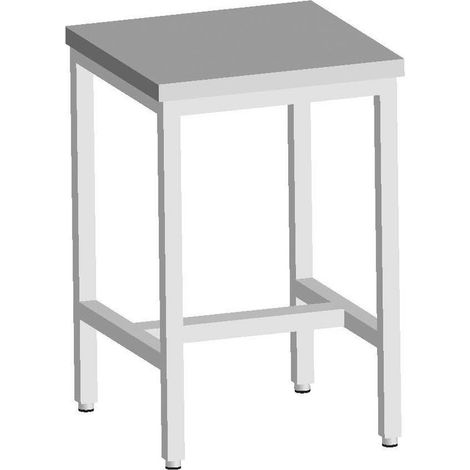 Table Inox Soudée Centrale 600X600X850 MM - L2G - STC66