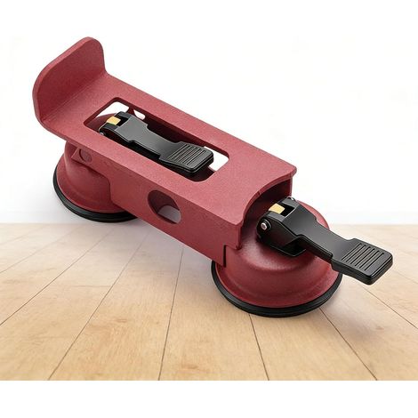 Outil de Fixation D'écart de Sol à Taraudage Silencieux, Double Ventouse pour la Réparation de Sols Composites en PVC, Acier au Carbone (1/5)