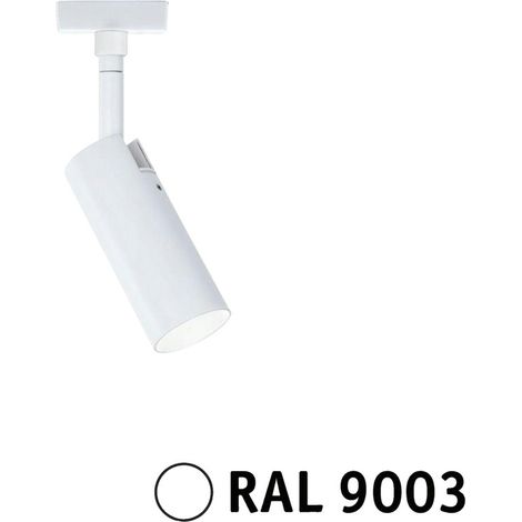 Spot pour rail Paulmann URAIL TUBO 4 W blanc métal et plastique (1/3)