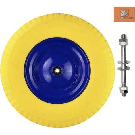 Ruota carriola geko g71023 poliuretano tubeless rinforzata
