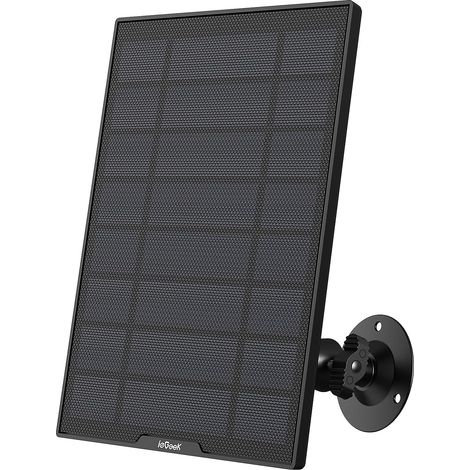 COOAU Panneau Solaire pour Caméra Surveillance WiFi sur Batterie, Interface USB (1/5)