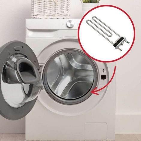 Résistance - Thermoplongeur - 1850 W - Pour Lave-Linge À Chargement Frontal - Pièce Détachée - 1 Unité (1/3)