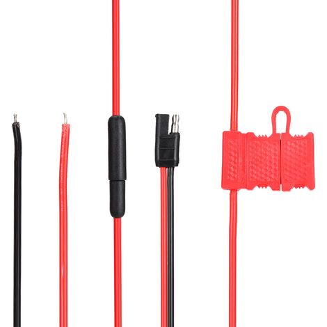 HKN4137A ABS-Metall-Stromkabel mit Schlaufe für MOTOROLA-Mobilfunkgeräte, schwarz und rot. (1/5)