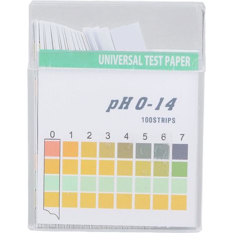 100 pièces papier PH bandelettes de Test de mesure professionnelle précise universelle pour les cosmétiques eau potable sol PH0-14 (1/5)