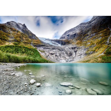 Tableau sur verre synthétique lac de montagne 80x120 cm - Impression sur Verre synthétique - Image HD imprimée sur Verre synthétique - Tableau mural décoratif - Fabriqué en France (1/5)