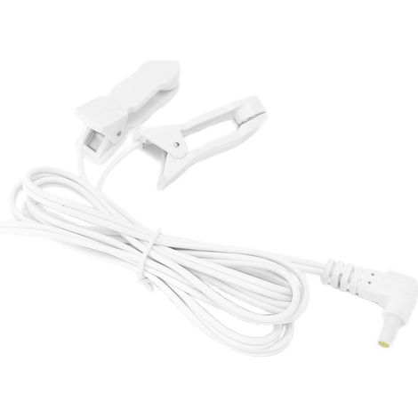 Câble de connexion TENS 2,35 mm avec pinces auriculaires pour électrostimulateur (1/5)