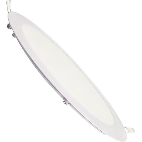 Round recessed LED spotlight, 18 W, 1500 lumens, extra-flat 13 mm, hole Ø 200-205 mm, warm white 3000 K (1/5)