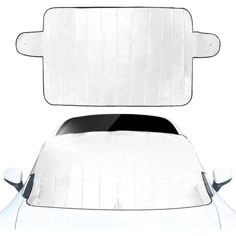 Pare-soleil pour pare-brise avant de voiture Motif Pandas Noir (1/5)