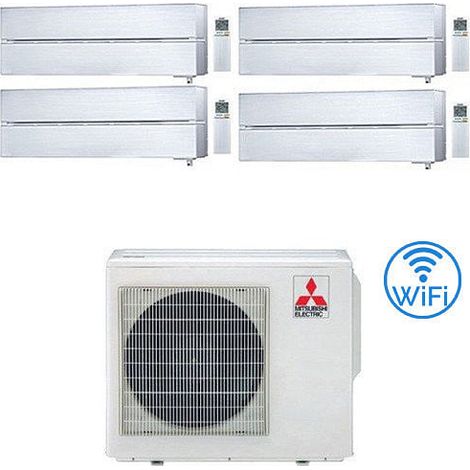 Climatiseur Mitsubishi Kirigamine Style Wifi R32 Blanc perle Quadri Split Inverter 9000 + 9000 + 9000 + 18000 BTU avec E.U. MXZ-4F80VF NOUVEAU Classe A++/A+ (1/5)