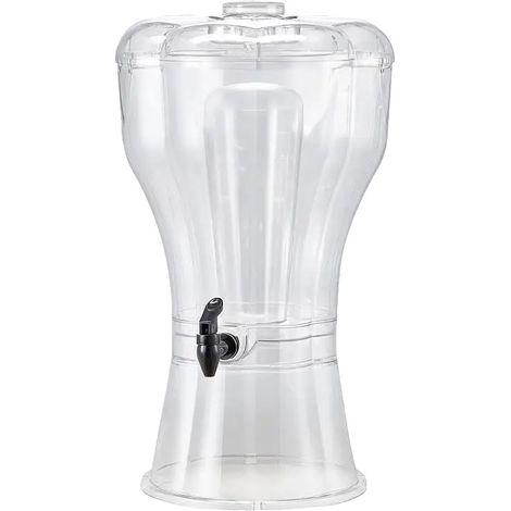 Dispensador de bebidas, grifo antigoteo, gran capacidad, transparente (1/2)