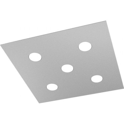 Plafoniera Moderna Area Metallo Grigio 5 Luci Gx53 (1/5)