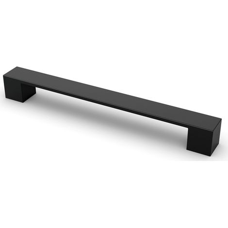 Hettich Griff Cheam, Bohrabst. 128, L 163 mm, B 25 mm, H 25 mm, Schwarz matt (1/5)