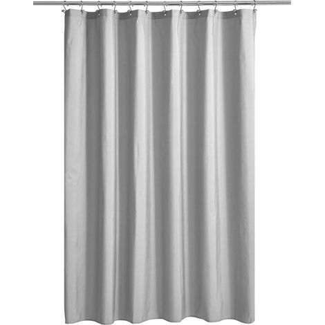 Rideau de douche gris, PEVA de haute qualité, rideau de douche léger, gris (80 cm x 180 cm) (1/5)
