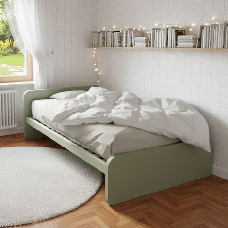 Letto una piazza e mezza con rete, ideale per camerette - Salvia